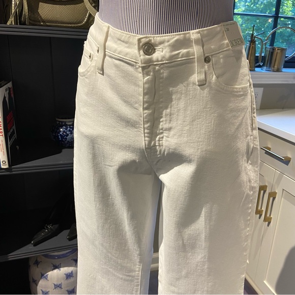 NWT J. Crew White Full-Length Demi Boot Cut Jeans – Size 30 - Picture 10 of 11